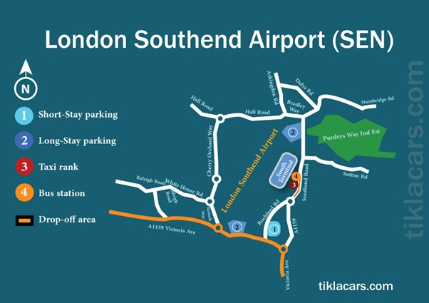 London Southend Airport Map